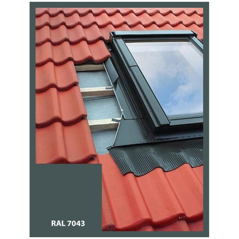 Lemování pro střešní okno | 78x118 cm (780x1180 mm) | ŠEDÉ | pro profilovanou krytinu