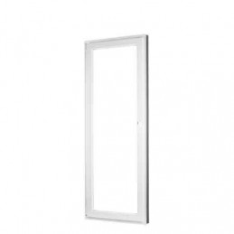 Plastové dveře | 90 x 210 cm (900 x 2100 mm) | bílé | balkónové | otevíravé i sklopné | levé