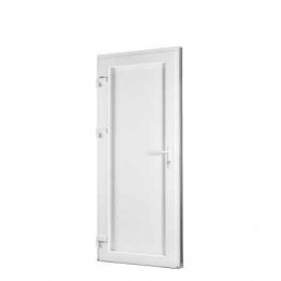 Plastové dveře | 90 x 205 cm (900 x 2050 mm) | bílé | plné | levé