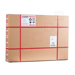 Plastové dveře 90x205 cm (900x2050mm) prosklené levé bílé Trocal