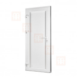 Plastové dveře | 90 x 205 cm (900 x 2050 mm) | bílé | prosklenné | levé