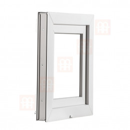 Plastové okno | 47x47 cm (470x470 mm) | bílé | sklopné