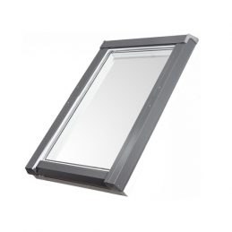 Střešní okno plastové | 78x140 cm (780x1400 mm)  | bílé s ŠEDÝM oplechováním | SKYLIGHT