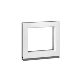 Plastové okno 40x40 cm (400x400mm) fixní (neotvíravé) bílé Trocal