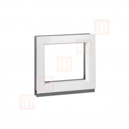 Plastové okno | 40x40 cm (400x400 mm) | bílé | fixní (neotvíravé)