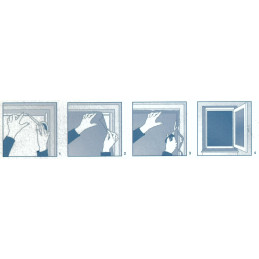 Okenní síť proti hmyzu univerzální, 130x150 cm, černá | E-shop - OKNA HNED