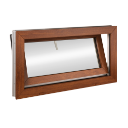 Plastové okno 90x50 cm (900x500mm) sklopné zlatý dub/bílá Trocal