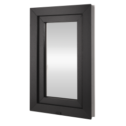 Plastové okno 50x80 cm (500x800mm) otevíravé i sklopné levé, antracit/bílá Trocal