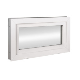 Plastové okno 90x50 cm (900x500mm) sklopné bílé Trocal Plastové okno 90x50 cm (900x500mm) sklopné bílé Trocal