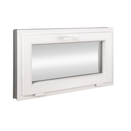 Plastové okno 120x60 cm (1200x600mm) sklopné bílé Trocal Plastové okno 120x60 cm (1200x600mm) sklopné bílé Trocal