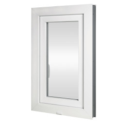Plastové okno 60x80 cm (600x800mm) otevíravé i sklopné levé bílé Trocal Plastové okno 60x80 cm (600x800mm) otevíravé i sklopné levé bílé Trocal