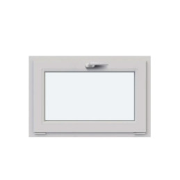 Plastové okno 800×500 mm (80×50 cm) sklopné pro vedlejší a technické prostory