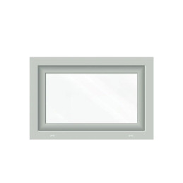 Plastové okno 800 × 500 mm (80 × 50 cm) sklopné bílé pro vedlejší prostory Aplast 60