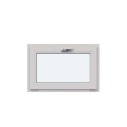 Plastové okno 600 × 400 mm (60 × 40 cm) sklopné bílé pro vedlejší prostory Aplast 60