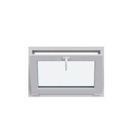 Plastové okno 600×400 mm (60×40 cm) sklopné pro vedlejší a technické prostory