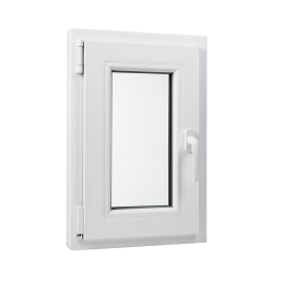 Plastové okno 400 × 600 mm (40 × 60 cm) otevíravě-sklopné levé bílé pro vedlejší prostory Aplast 60