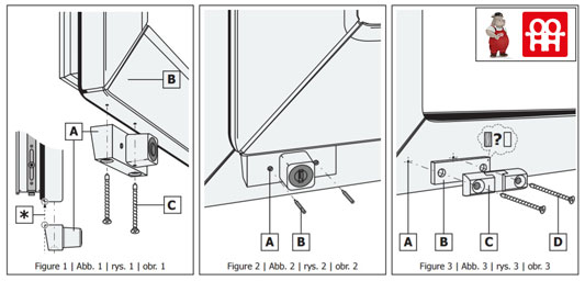 instructions for installing the lock on windows and doors